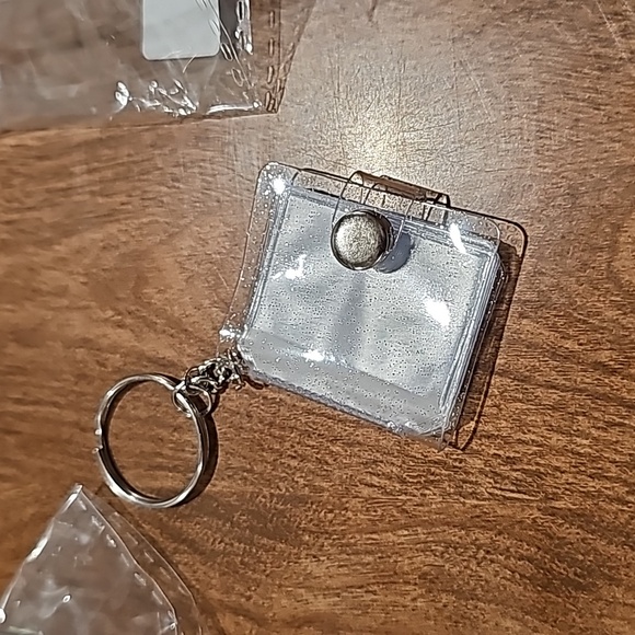 Nwt keycahin mini photo album clear glittery - Picture 1 of 5